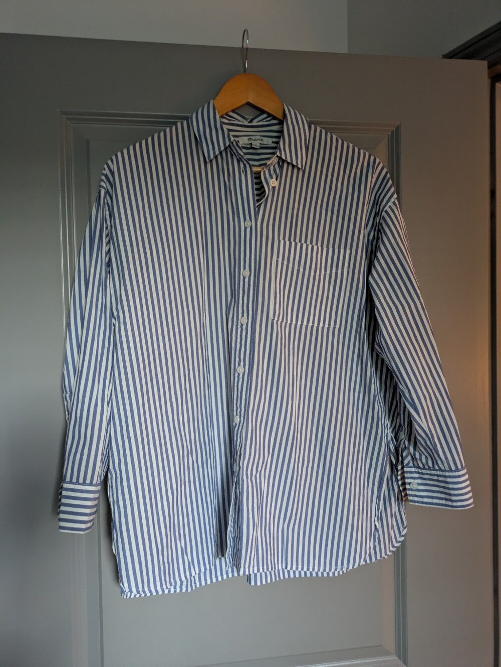 Madewell Signature Poplin Oversized Shirt - Picture 2 of 5